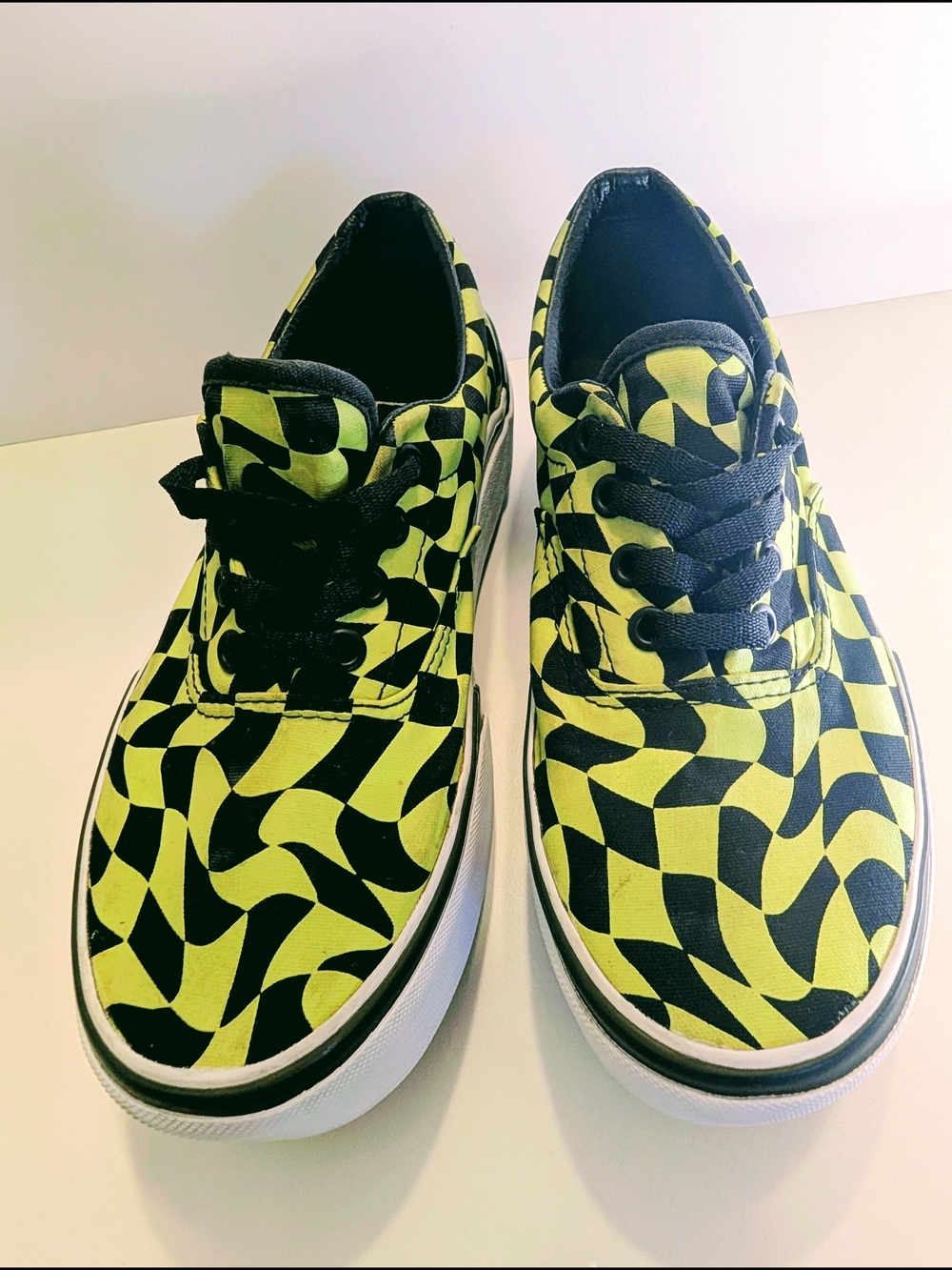 Vans Era Stacked Warp Check Glow in the Dark Woman's Size 7 - Picture 4 of 7